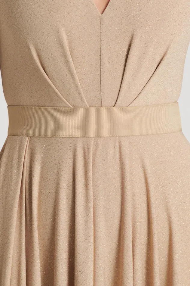 Skirts Women Scanlan Theodore TINSEL DRAPE SKIRT Champagne Skirts Women Scanlan Theodore TINSEL DRAPE SKIRT Champagne
