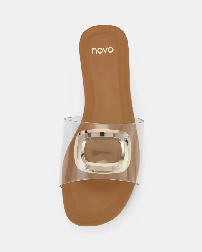 Slides SEBASTIAN CAMEL Flatform 8211 NOVO Shoes Women