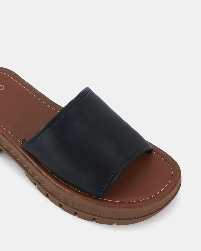 Slides Women NOVO Shoes URAGO BLACK Flatform