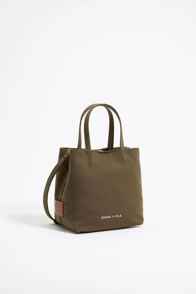 Small Olive Gabardine Chihuahua Bag Olive Women Bimba Y Lola Crossbody Bags