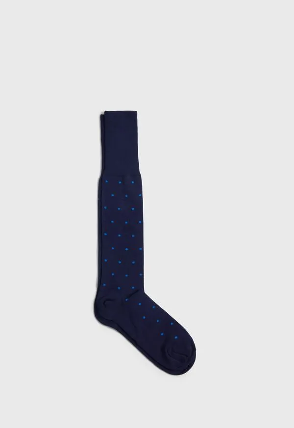 Socks Mens Paulstuart Cotton Dotted Sock Black