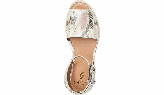 Spadrilles Women Franco Sarto Sarto Lexie Espadrille Platform Sandal Dusty Rose Snake Leather