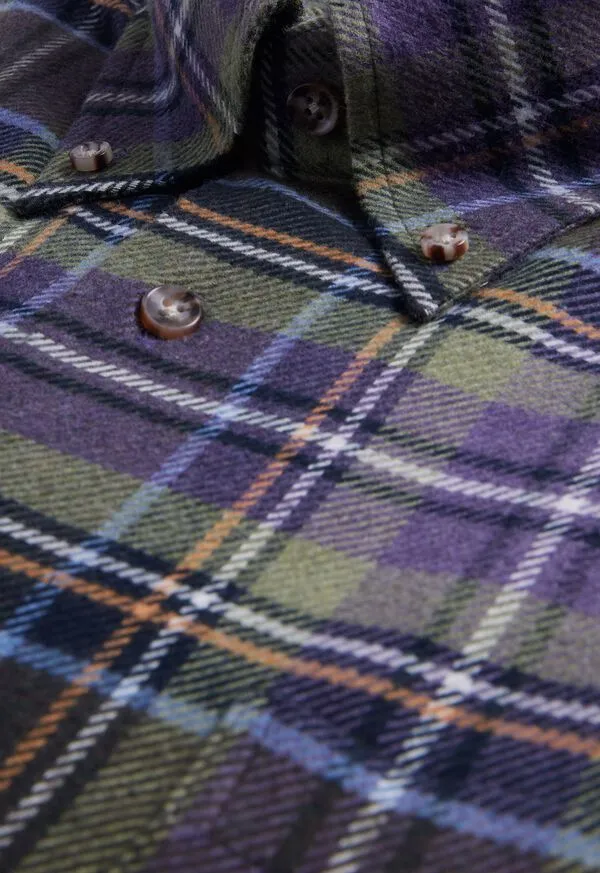 Sport Shirts Flannel Plaid Sport Shirt GreenPurple 8211 Paulstuart Mens Sport Shirts Flannel Plaid Sport Shirt GreenPurple 8211 Paulstuart Mens