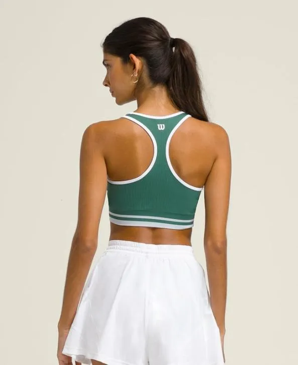 Sports Bras Women Wilson Ace Seamless Bra Top Field Green