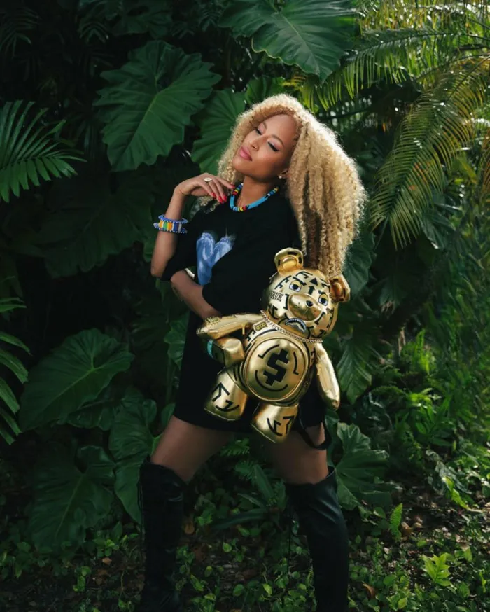 SPRAYGROUND AI8 AFRICAN INTELLIGENCE PATH TO THE FUTURE II MEDIUM MONEYBEAR TEDDYBEAR BACKPACK Bags