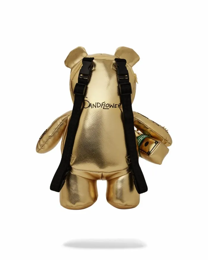 SPRAYGROUND AI8 AFRICAN INTELLIGENCE PATH TO THE FUTURE II MEDIUM MONEYBEAR TEDDYBEAR BACKPACK Bags