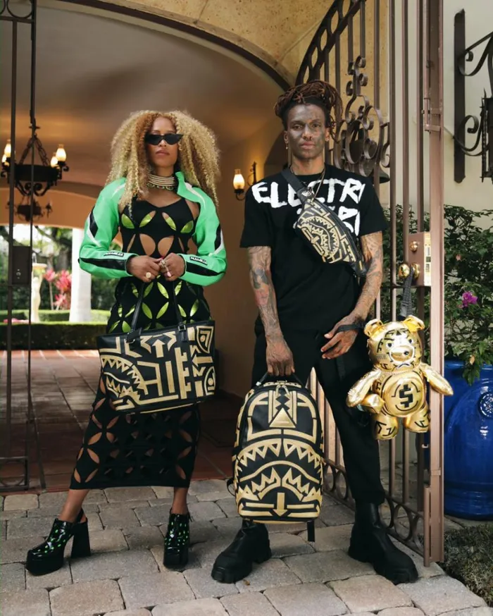SPRAYGROUND AI8 AFRICAN INTELLIGENCE PATH TO THE FUTURE II MEDIUM MONEYBEAR TEDDYBEAR BACKPACK Bags