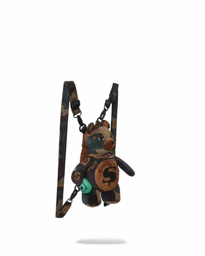 SPRAYGROUND BEARCUB BACKPACK 8211 CAMOCHECK MONEYBEAR Bags