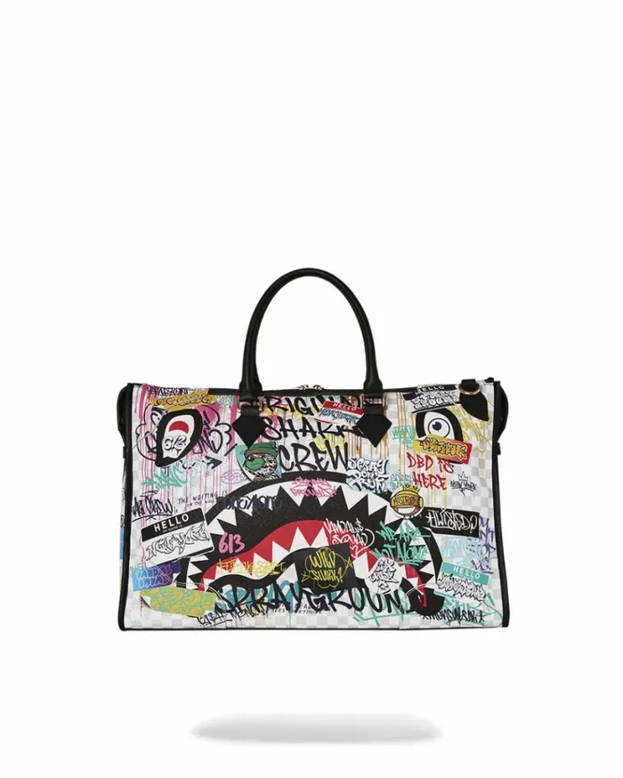 SPRAYGROUND CREATE ANOTHER DAY PYRAMID DUFFLE Bags