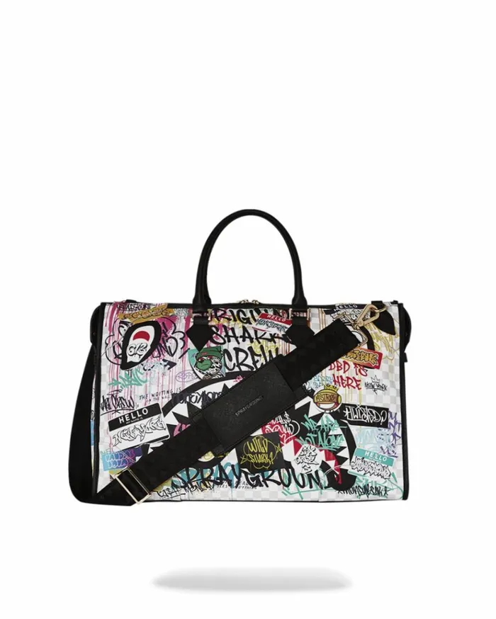 SPRAYGROUND CREATE ANOTHER DAY PYRAMID DUFFLE Bags