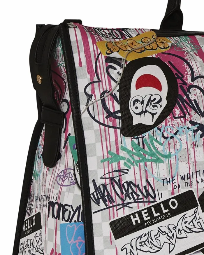 SPRAYGROUND CREATE ANOTHER DAY PYRAMID DUFFLE Bags