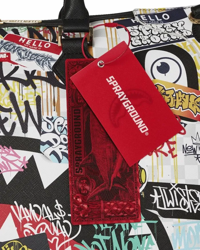 SPRAYGROUND CREATE ANOTHER DAY PYRAMID DUFFLE Bags