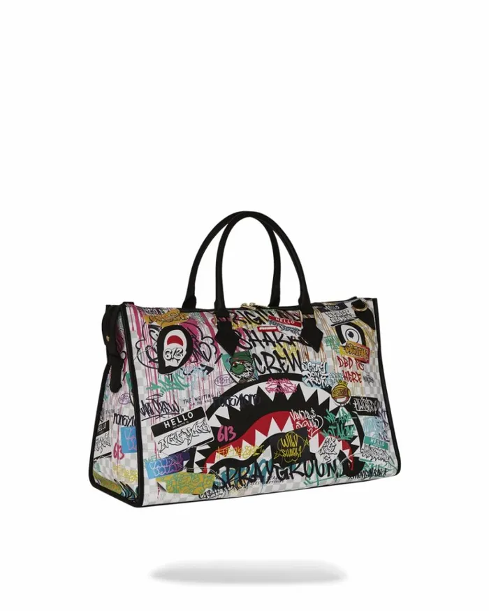 SPRAYGROUND CREATE ANOTHER DAY PYRAMID DUFFLE Bags