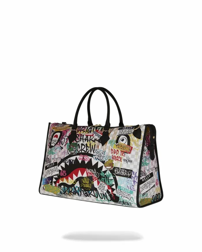 SPRAYGROUND CREATE ANOTHER DAY PYRAMID DUFFLE Bags