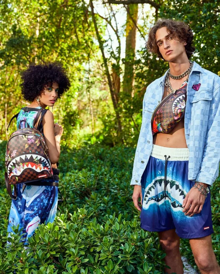 SPRAYGROUND GARDEN OF SHARKS SAVAGE BACKPACK Bags