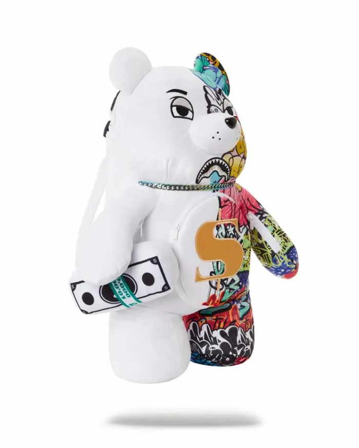 SPRAYGROUND HALF GRAFF MONEYBEAR TEDDYBEAR BACKPACK Bags