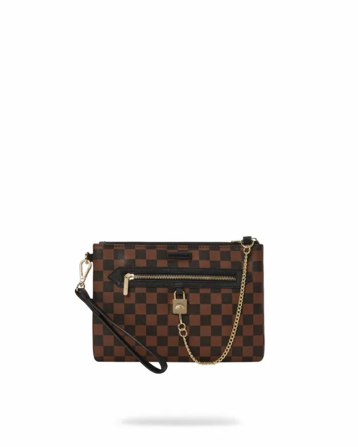 SPRAYGROUND HENNY LOCK SHARKS IN PARIS CROSSOVER CLUTCH Bags