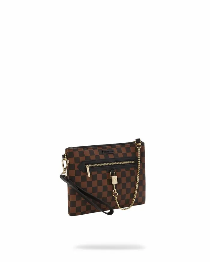 SPRAYGROUND HENNY LOCK SHARKS IN PARIS CROSSOVER CLUTCH Bags