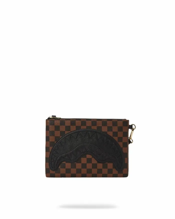 SPRAYGROUND HENNY LOCK SHARKS IN PARIS CROSSOVER CLUTCH Bags