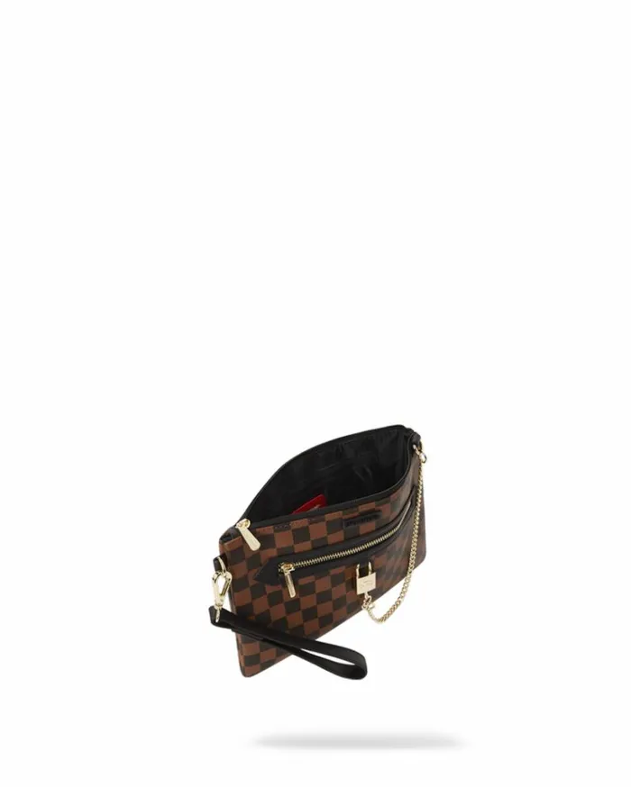 SPRAYGROUND HENNY LOCK SHARKS IN PARIS CROSSOVER CLUTCH Bags