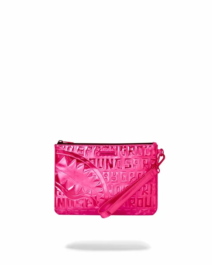SPRAYGROUND INFINITI PINK DIAMOND CROSSOVER CLUTCH Bags