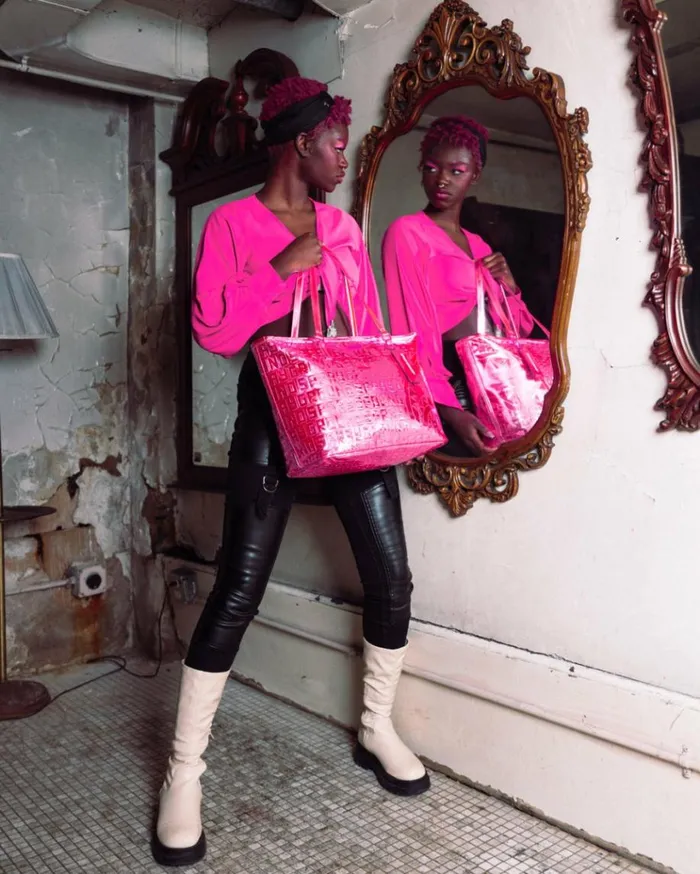 SPRAYGROUND INFINITI PINK DIAMOND TOTE Bags