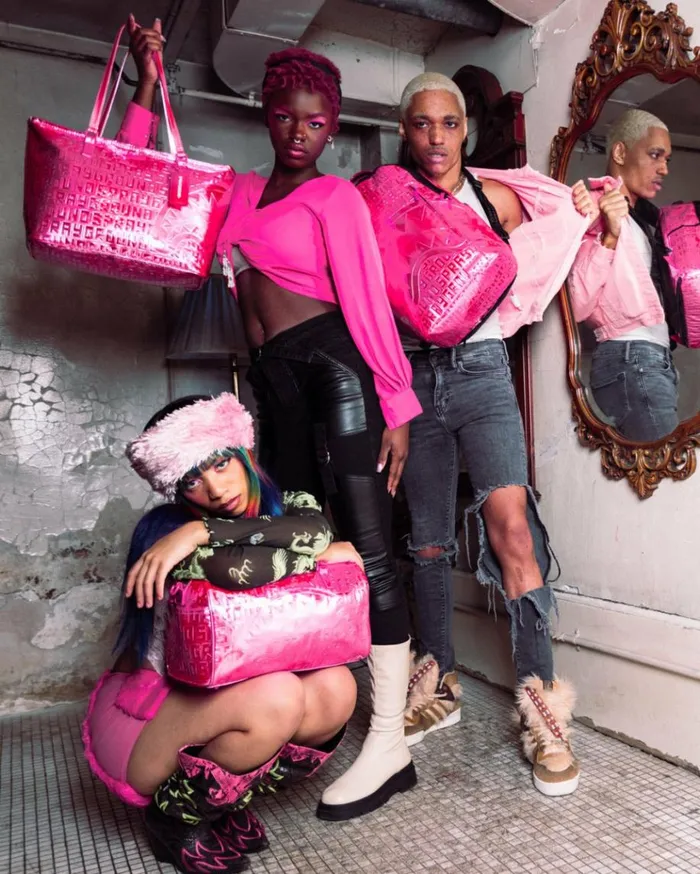 SPRAYGROUND INFINITI PINK DIAMOND TOTE Bags