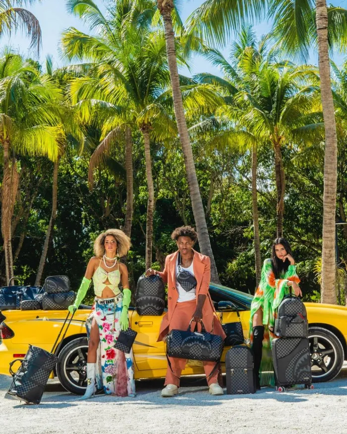 SPRAYGROUND RACEWAY SHADOW PHANTOM DUFFLE WHEELY Bags