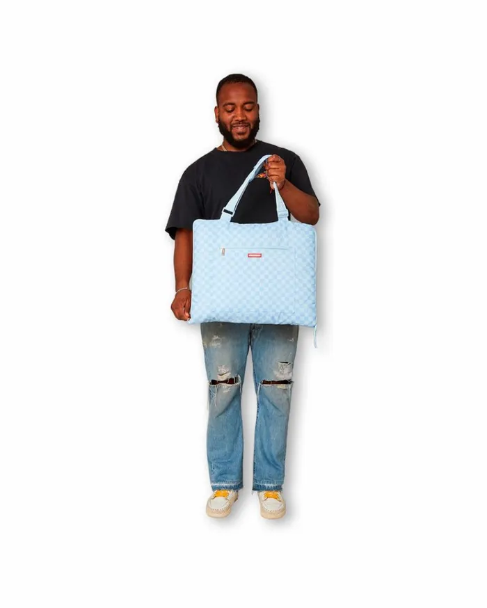 SPRAYGROUND SHARK ISLAND PACKABLE BEACH MAT BLANKET WATER RESISTANT CONVERTIBLE TOTE Bags
