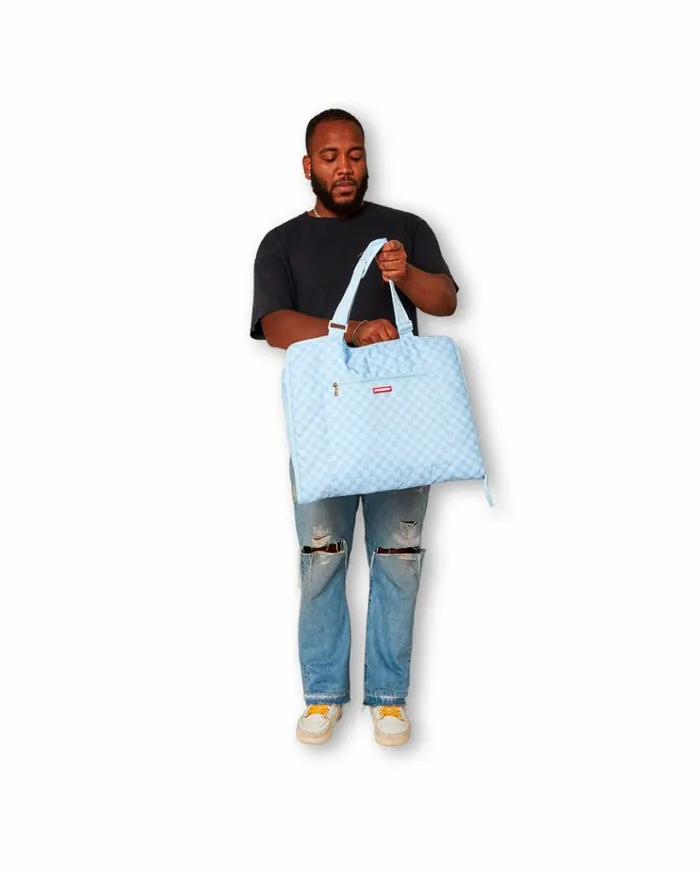SPRAYGROUND SHARK ISLAND PACKABLE BEACH MAT BLANKET WATER RESISTANT CONVERTIBLE TOTE Bags