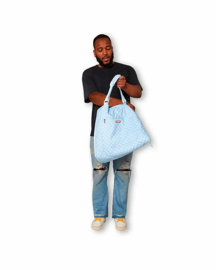 SPRAYGROUND SHARK ISLAND PACKABLE BEACH MAT BLANKET WATER RESISTANT CONVERTIBLE TOTE Bags