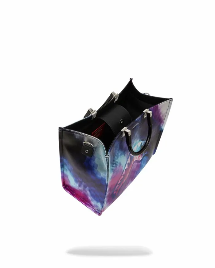 SPRAYGROUND SHARKCLUB ELECTRONICA TORTUGA TOTE Bags