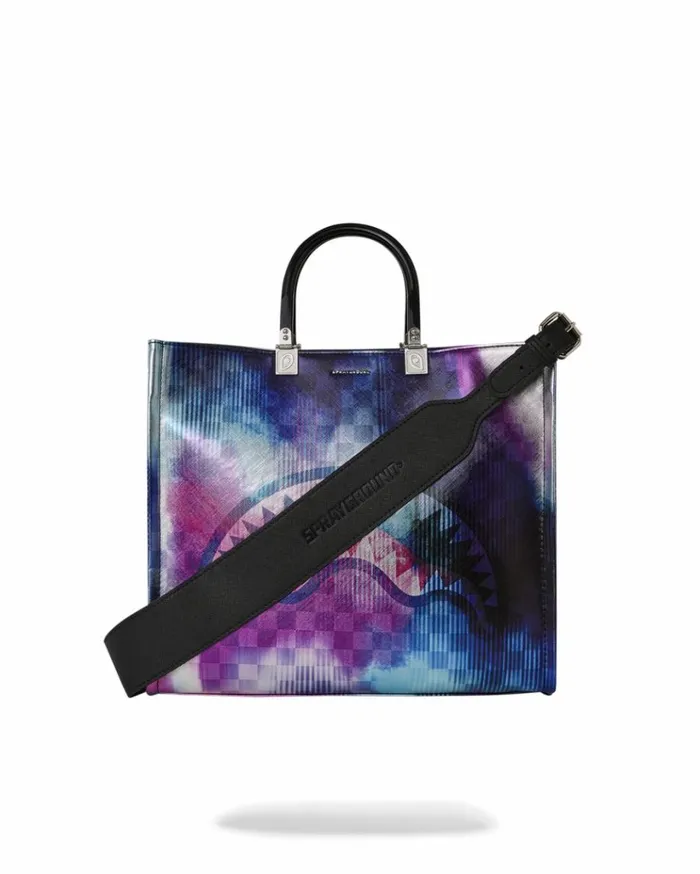 SPRAYGROUND SHARKCLUB ELECTRONICA TORTUGA TOTE Bags