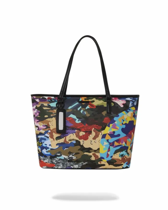 SPRAYGROUND SLICED AND DICED CAMO TOTE Bags