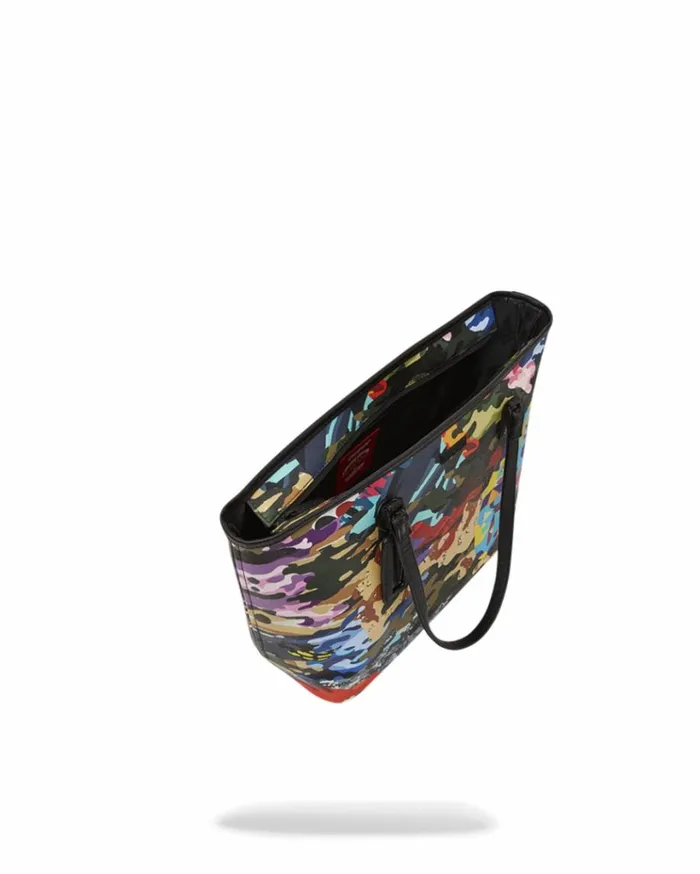 SPRAYGROUND SLICED AND DICED CAMO TOTE Bags