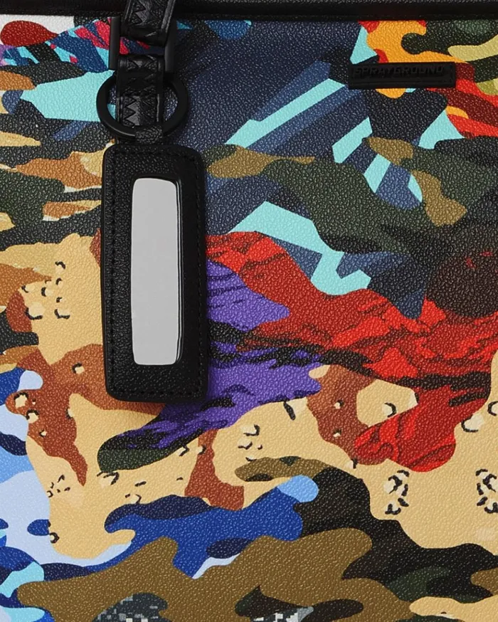 SPRAYGROUND SLICED AND DICED CAMO TOTE Bags