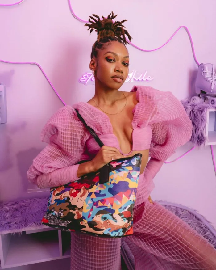 SPRAYGROUND SLICED AND DICED CAMO TOTE Bags