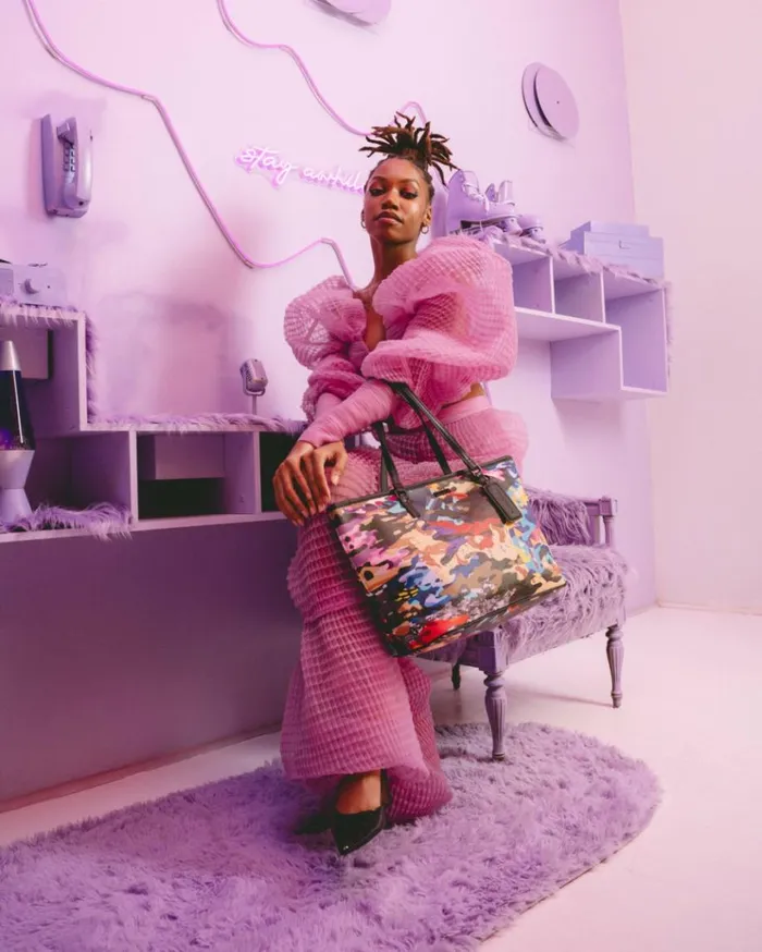 SPRAYGROUND SLICED AND DICED CAMO TOTE Bags