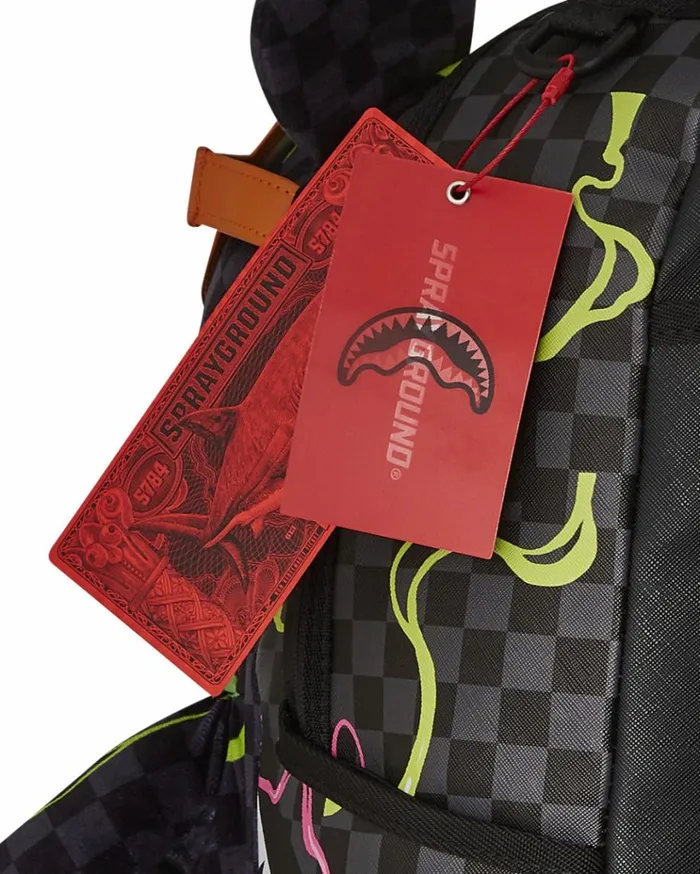 SPRAYGROUND SLIME DIME MONEYBEAR TEDDYBEAR ON BACKPACK Bags