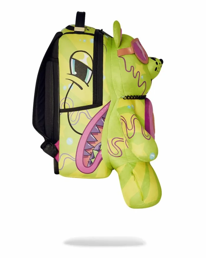 SPRAYGROUND SLIME DIME MONEYBEAR TEDDYBEAR ON BACKPACK Bags