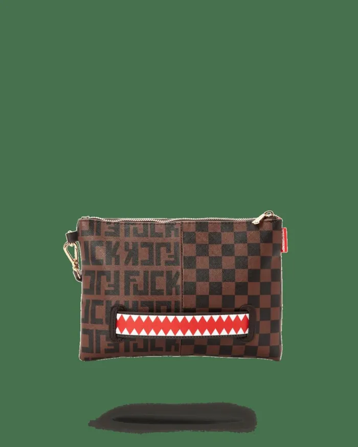 SPRAYGROUND SPLIT THE CHECK CROSSOVER CLUTCH Bags SPRAYGROUND SPLIT THE CHECK CROSSOVER CLUTCH Bags