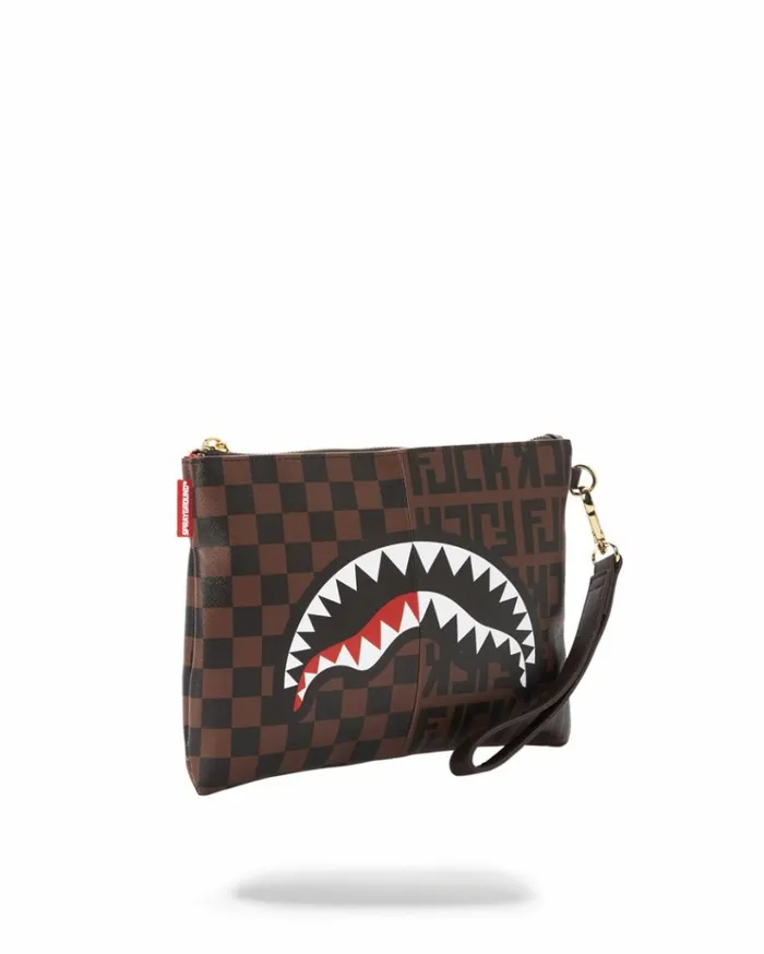 SPRAYGROUND SPLIT THE CHECK CROSSOVER CLUTCH Bags SPRAYGROUND SPLIT THE CHECK CROSSOVER CLUTCH Bags