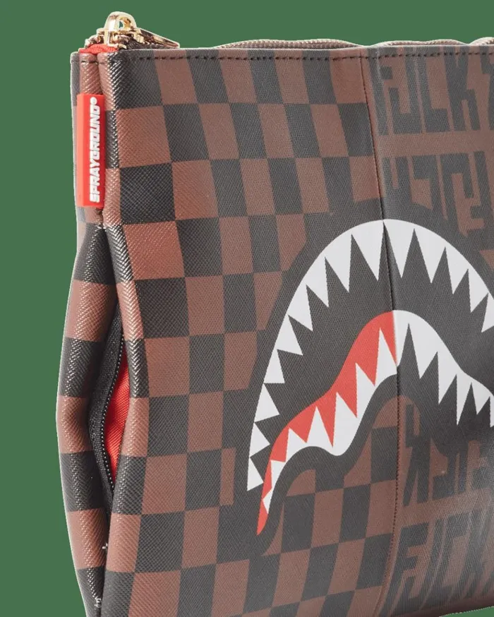 SPRAYGROUND SPLIT THE CHECK CROSSOVER CLUTCH Bags SPRAYGROUND SPLIT THE CHECK CROSSOVER CLUTCH Bags