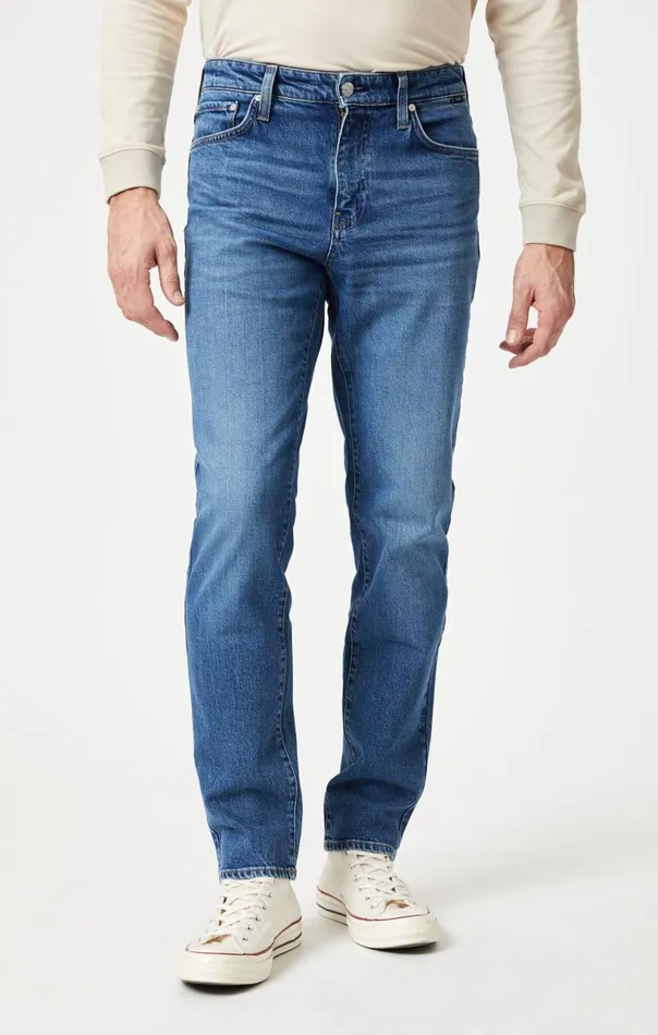 Steve Athletic Fit In Dark Brushed Recycled Blue Men Mavi Jeans Denim Steve Athletic Fit In Dark Brushed Recycled Blue Men Mavi Jeans Denim