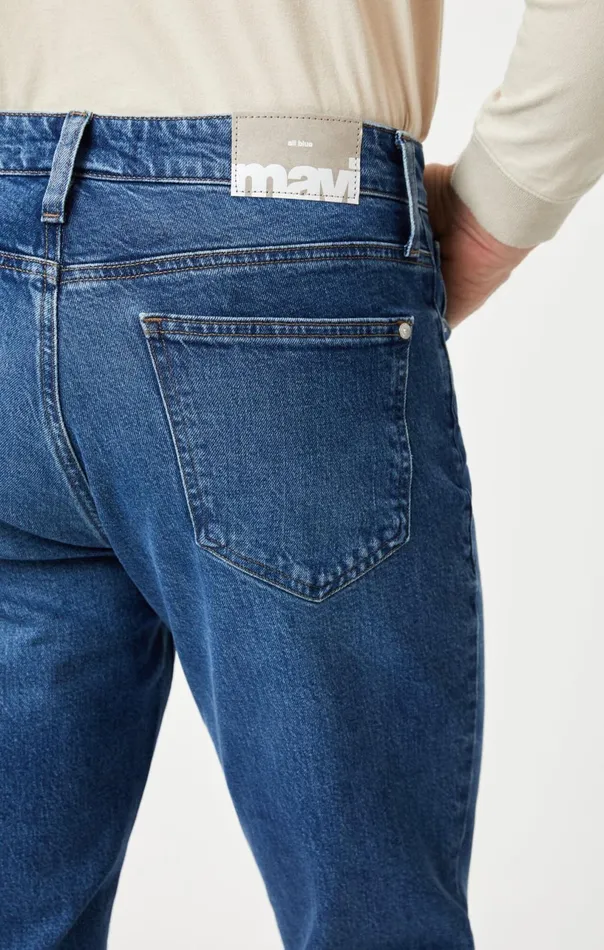 Steve Athletic Fit In Dark Brushed Recycled Blue Men Mavi Jeans Denim Steve Athletic Fit In Dark Brushed Recycled Blue Men Mavi Jeans Denim