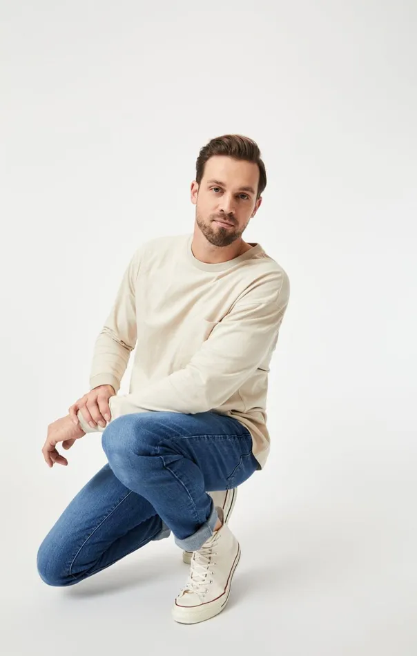 Steve Athletic Fit In Dark Brushed Recycled Blue Men Mavi Jeans Denim Steve Athletic Fit In Dark Brushed Recycled Blue Men Mavi Jeans Denim
