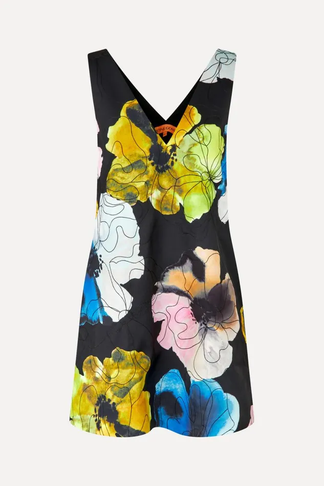 Stine Goya Dresses Mini Dress 8211 Watercolor Bloom 8211 Women