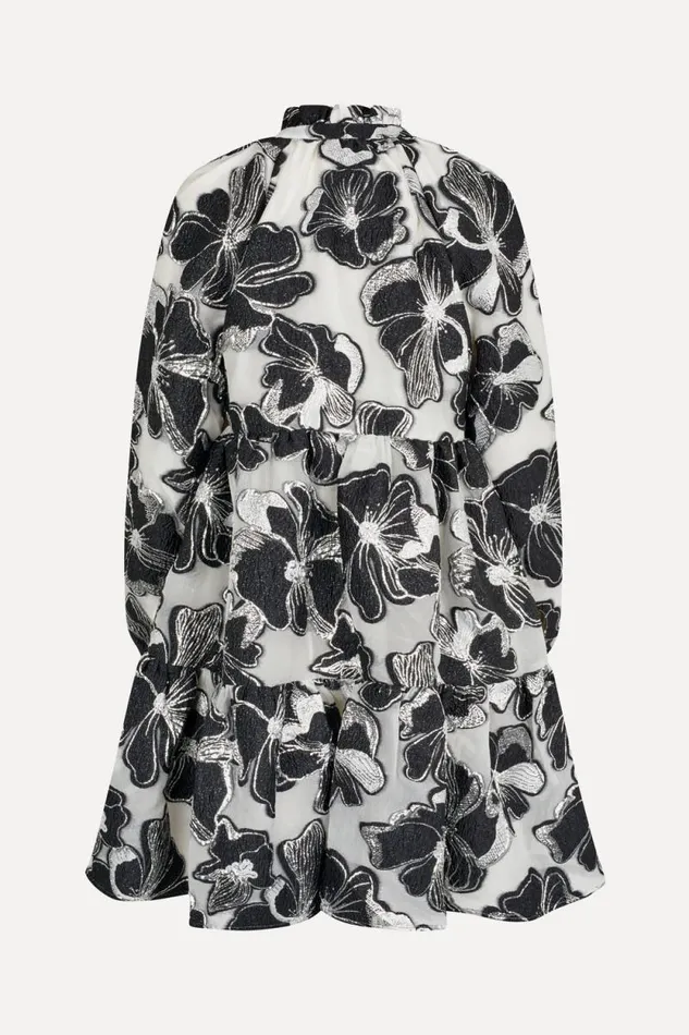 Stine Goya Dresses Tier Voluminous Ruffle Mini Dress 8211 Anemone Jacquard 8211 Women