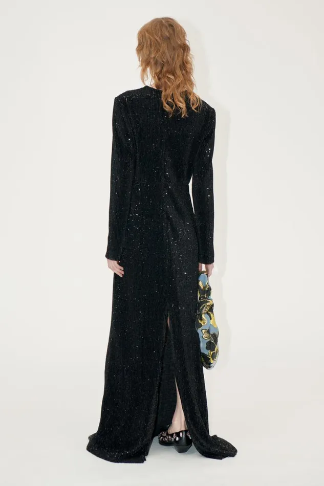 Stine Goya Exclusives Long Sleeve Maxi Dress 8211 Black 8211 Women
