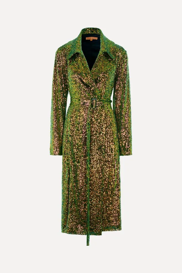 Stine Goya Outerwear Paulos Trenchcoat 8211 Olive Green 8211 Women